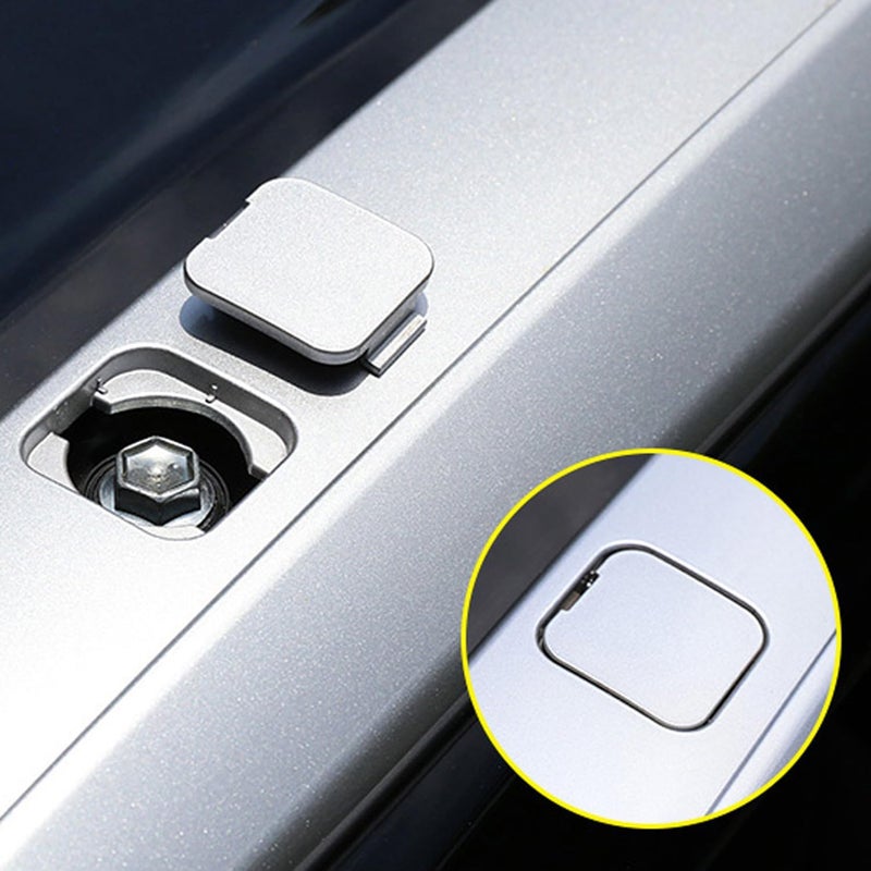 L2R for Toyota Highlander (2014-2019) Roof Rack Rails End Cap Leg Cover Protector Shell Plastic Car Exterior Accessories Silver 8 PCS - Image 2